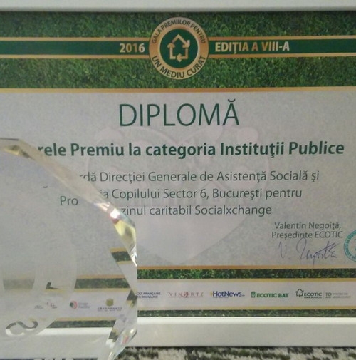 Marele Premiu la categoria instituții publice a fost câștigat de magazinul SocialXchange